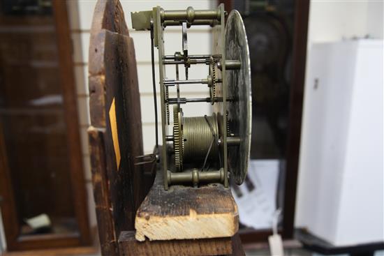 An early 20th century mahogany regulator, 5ft 4in.